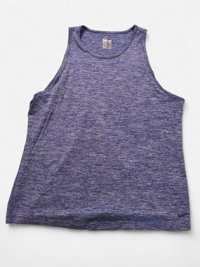 Nike Purple Heather Dri-FIT Crewneck Tank